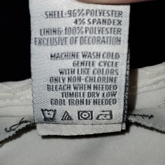 Short off white spring dress. Sleevless. Size large. - Picture 6 of 6